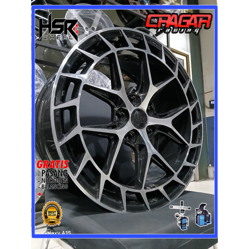 Velg/ Pelek Mobil Variasi R18 Hole 5 Buat Stargazer Creta Xpander Rush Terios dll - HSR LPS R18