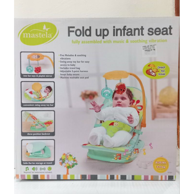 Mastela Fold Up Infant Seat / baby bouncer