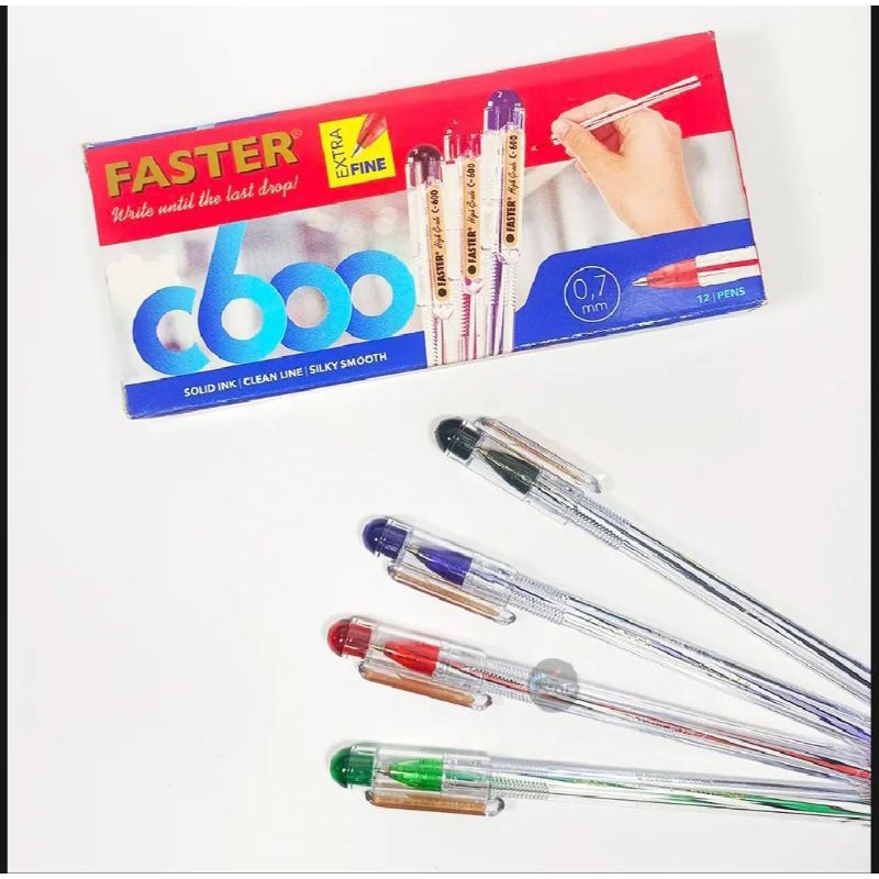 

Ballpen pena Faster C600 1 Box 12 Pcs