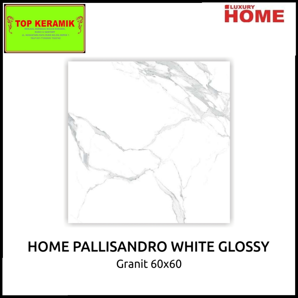 Granit Lantai LuxuryHome 60x60 Pallisandro White