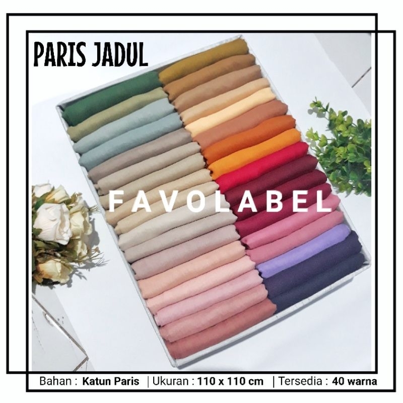 kerudung paris polos segi empat