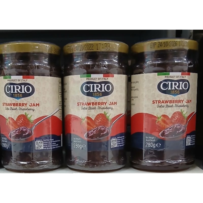 

CIRIO Strawberry Jam Selai Buah Strawberry 280g - HM