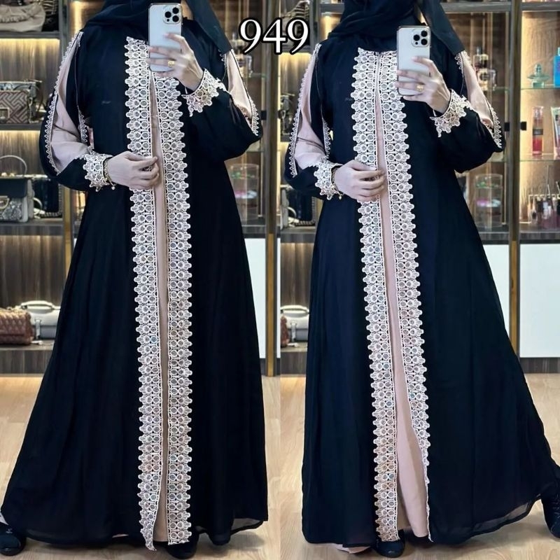 Abaya Gamis Muslimah Jubah Umroh Dubai Turkey India Wanita Terbaru