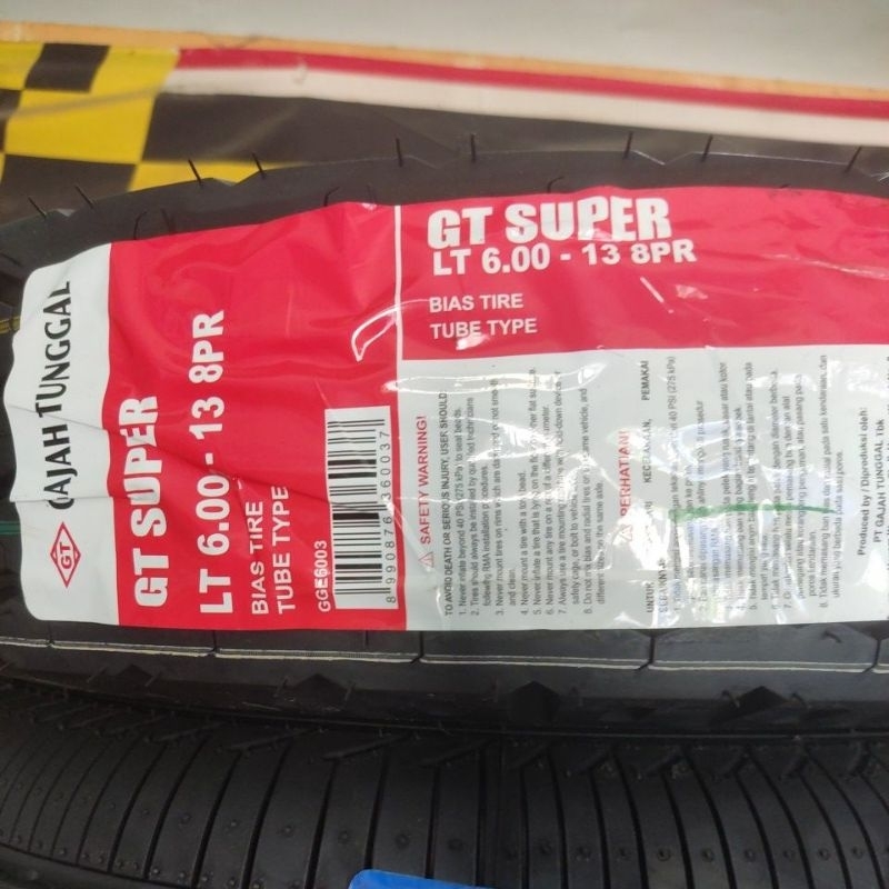BAN GT SUPER 6.00 R13 TERMURAH