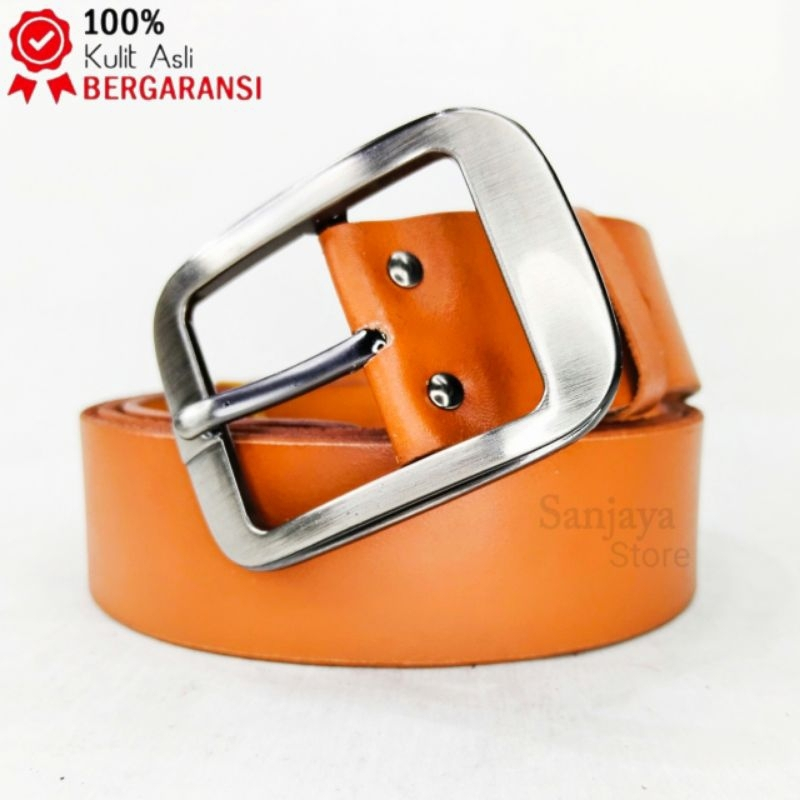 Ikat Pinggang Pria Kulit Asli PREMIUM /Sabuk Pria/Gesper Pria Kulit Asli Garut MODEL GESPER JUMBO