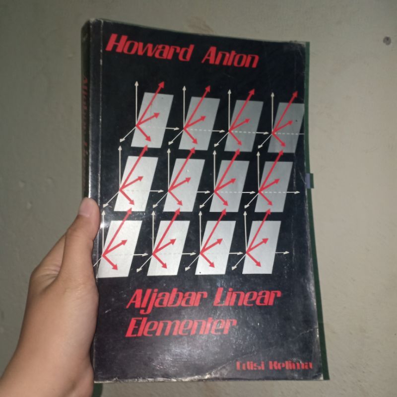 BUKU ALJABAR LINIER ELEMENTER HOWARD ANTON EDISI KELIMA ORIGINAL 100%