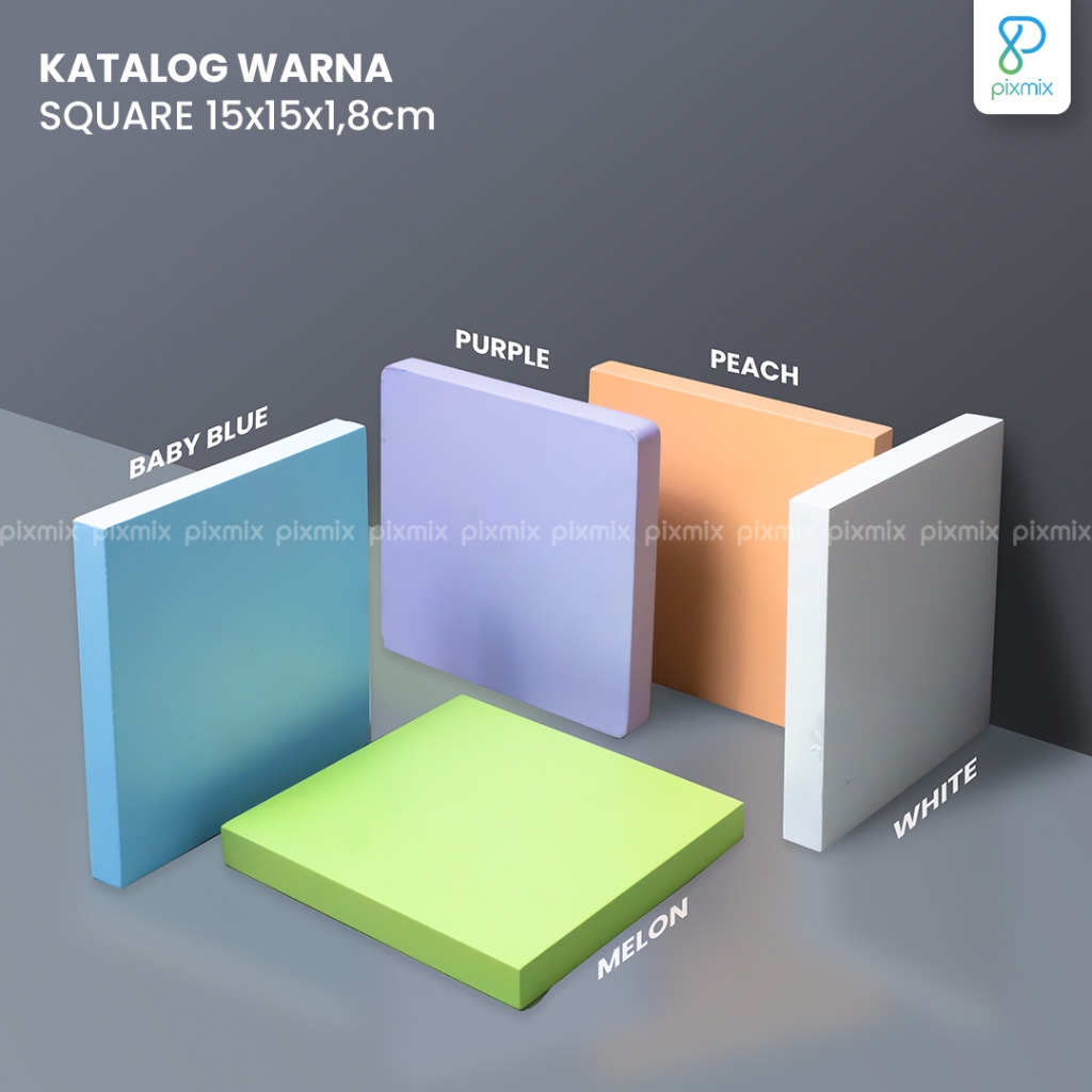 Props Fotografi Kubus Balok Podium Limited Color - Pixmix Gio Square /
