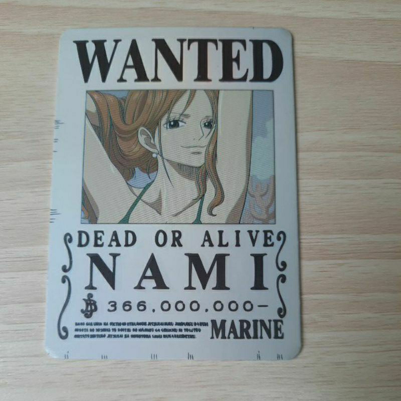postcard one piece chatime nami