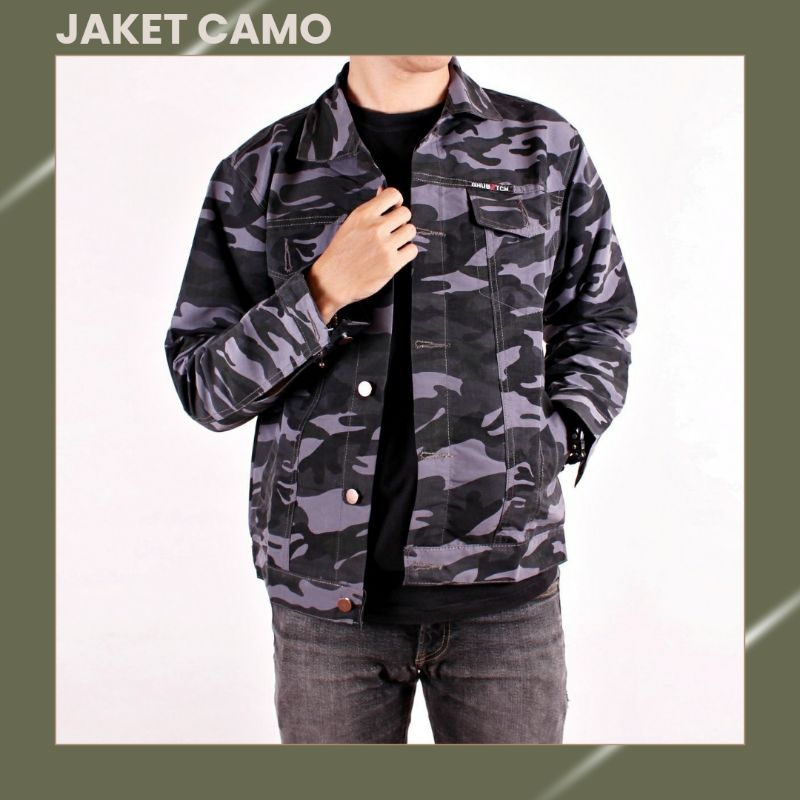 JAKET CAMO LORENG ARMY PRIA DAN WANITA ORIGINAL DISTRO PREMIUM JAKET KAMUFLASE