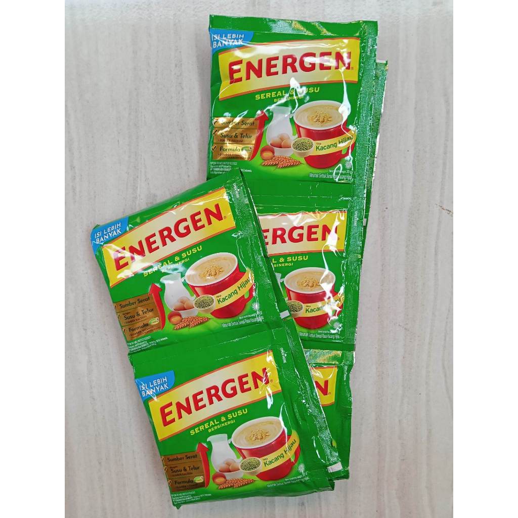 

Energen Susu Sereal Rasa Kacang Hijau 10 Sachet @35gr