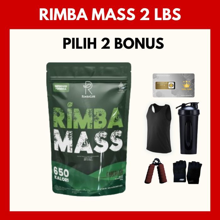 Rimbalife Rimba Mass Gainer 2 lbs 900 gram Susu Protein Bulking ELINANOER