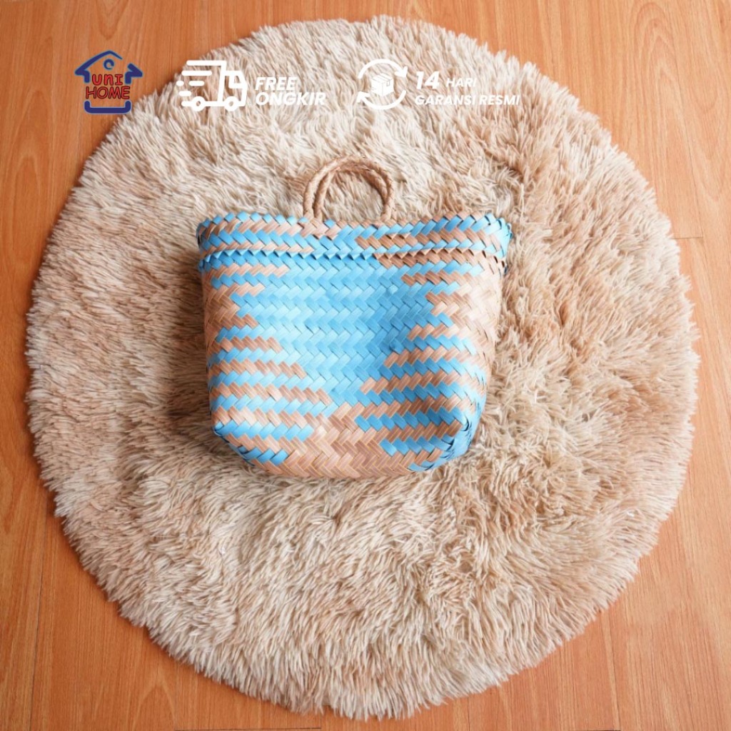 Uni Home - Tas Shopping I Tas Belanja I Tas Serbaguna I Tas Anyaman I Tas Lurik I Bag Lori Plastik