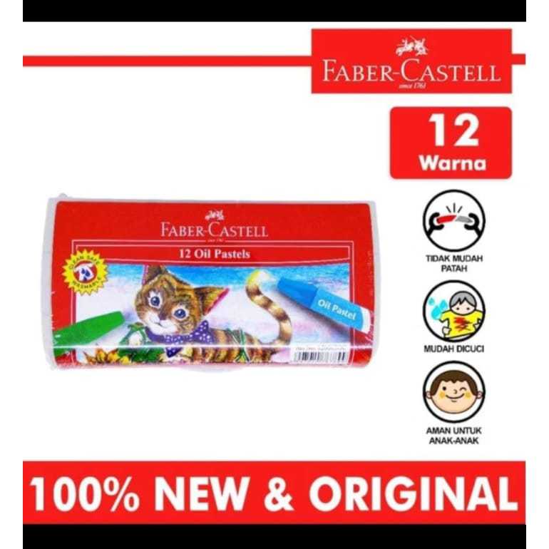

CRAYON OIL PASTEL FABER CASTELL 12 WARNA / 18 WARNA (EKONOMIS)