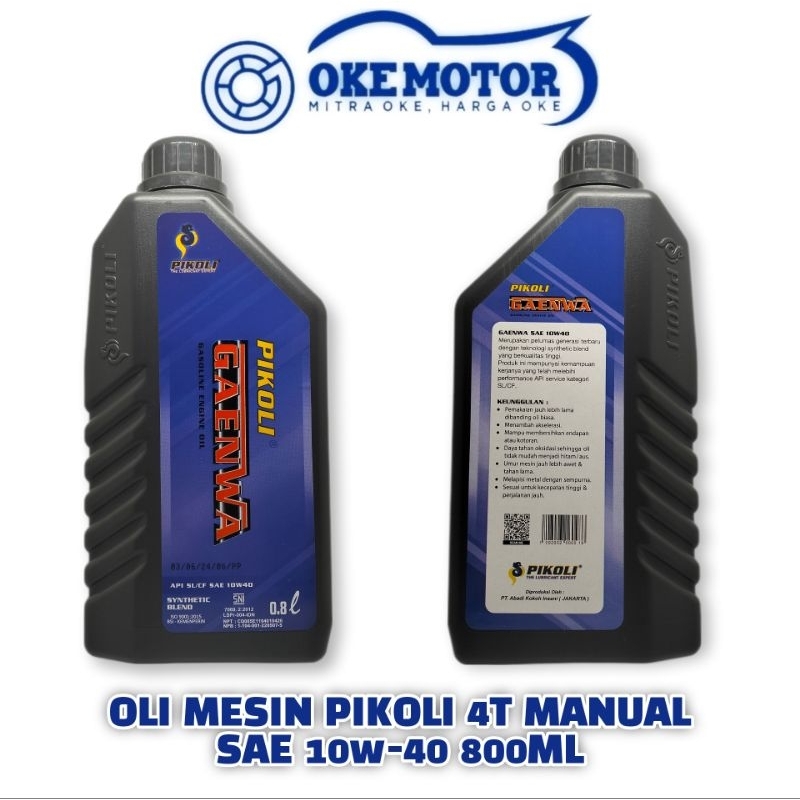 Oli Mesin PIKOLI 4T SAE 10W-40 800ML