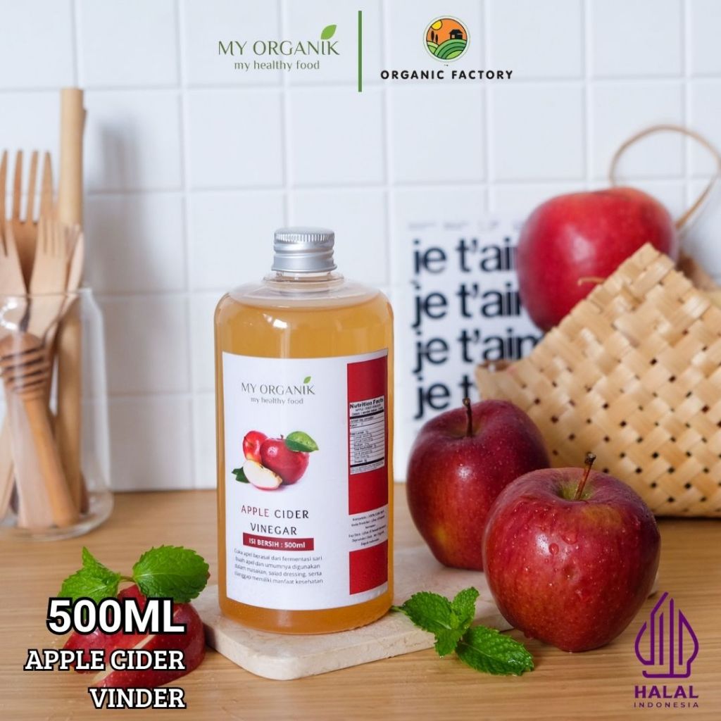 

My Organik Apple Cider Vinegar With Mother Organic Asli 500 ml Tanpa Campuran Cuka Apel With Mother