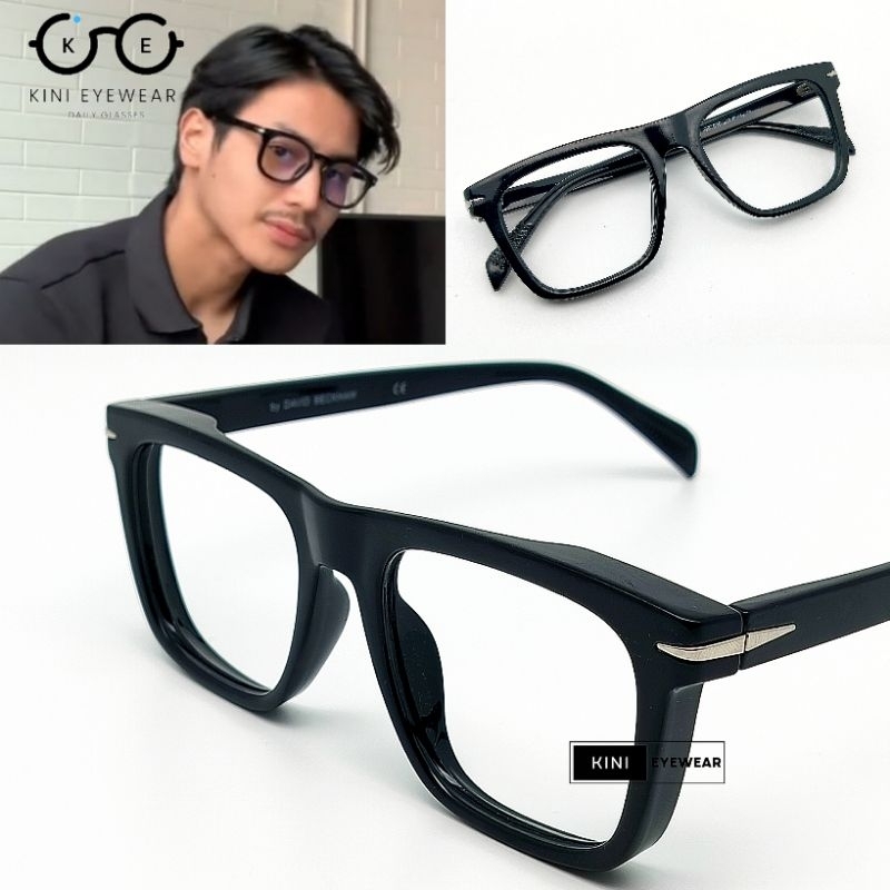 Frame Zody Square - Kacamata Photocromic Fashion Kotak Tebal Acetate Minus Anti Radiasi Blueray Blue