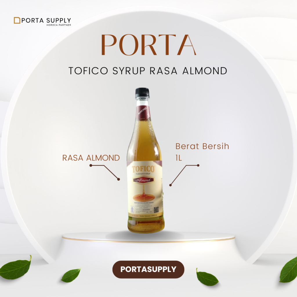 

Tofico Syrup Rasa Almond 1L