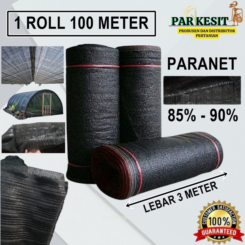 Jaring Paranet 1 Roll 100 Meter 90% Termurah