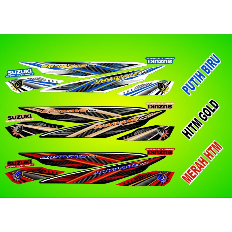 STIKER STRIPING SUZUKI SKYWAVE VIETNAM