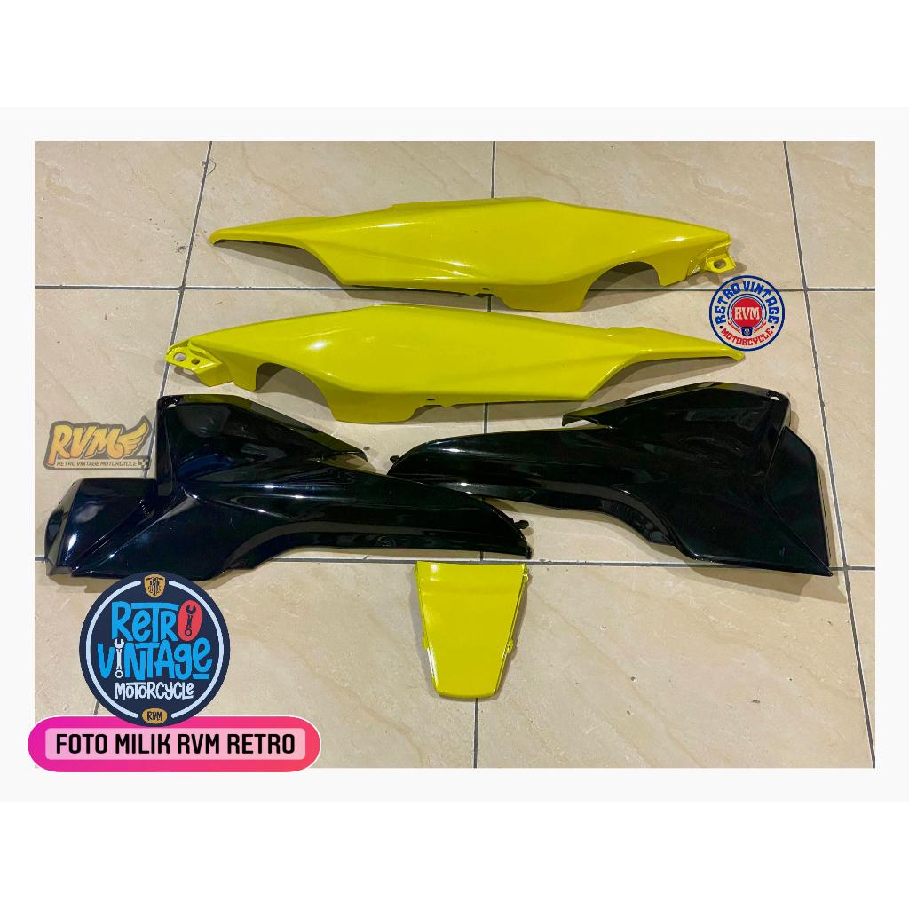 Cover body belakang megapro new megapro primus set bok aki mp new 2007-2009 kuning