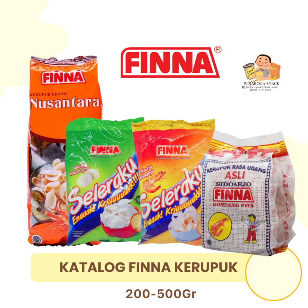 

PACK - Finna Kerupuk mentah Bawang/ Udang SELERAKU siap goreng 200 G