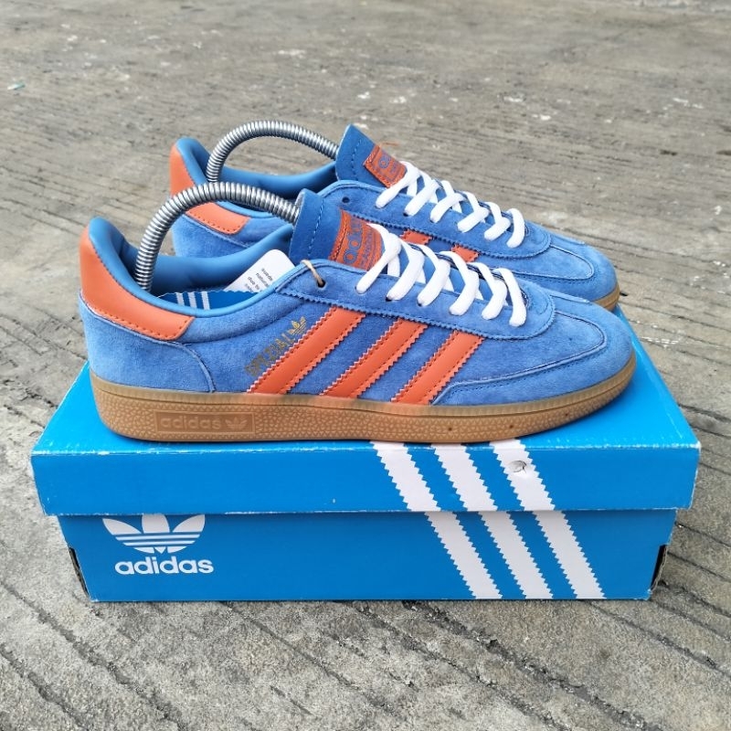 Sepatu sneakers Casual Adidas spezial blue orange UNISEX BNIB