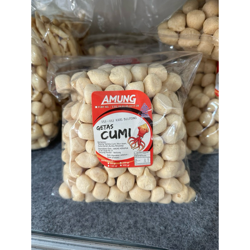 

Getas Cumi Bulat Kerupuk Amung 250gr oleh oleh khas Belitung