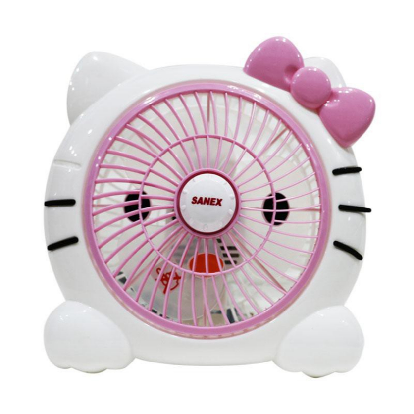 Kipas Angin Sanex Karakter/Kipas Angin Meja Karakter/Kipas kecil 8inch Hellokitty,Doraemon,Pikachu