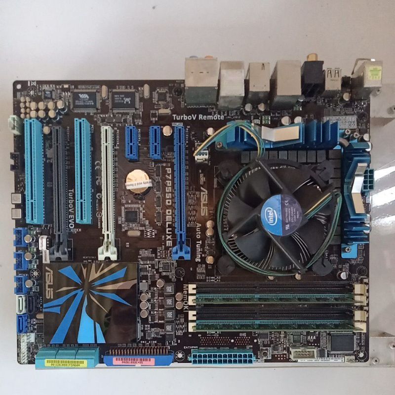 motherboard asus P7P55D Deluxe prosesor core i7-860 ram 4gb