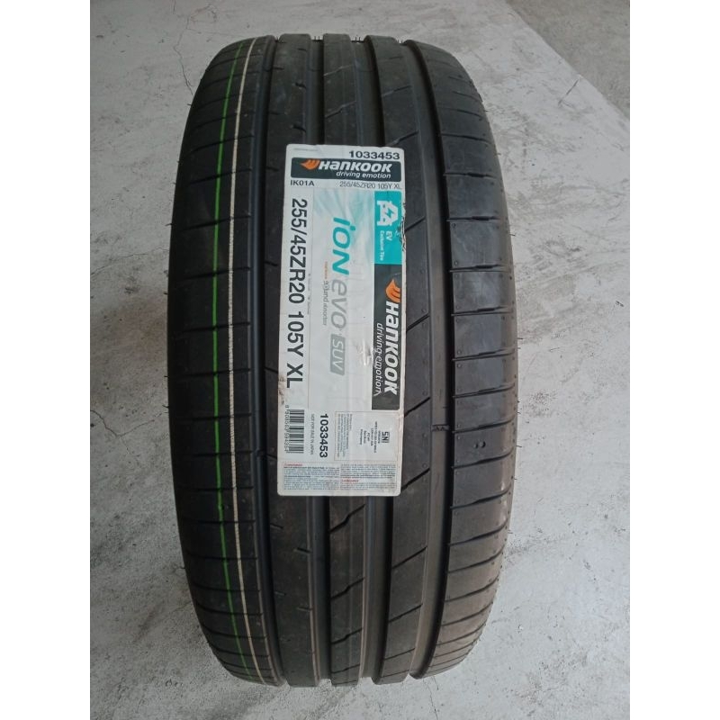 HANKOOK iON EVO SUV IK01A 255 45 R20 ZR20 105Y XL EV - HYUNDAI IONIQ 5, BAN EV, BAN MOBIL LISTRIK