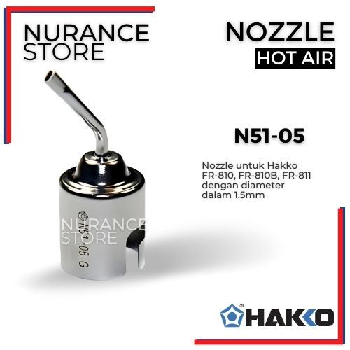HAKKO HOT AIR NOZZLE N51-05 FOR FR-801/FR-810B/FR-811.