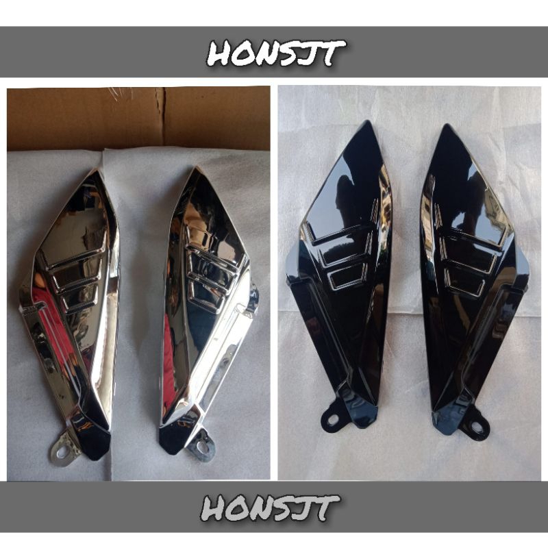 cover body tengah Yamaha  nmax new tutup pijakan nmax new sirip hiu nmax new chrome