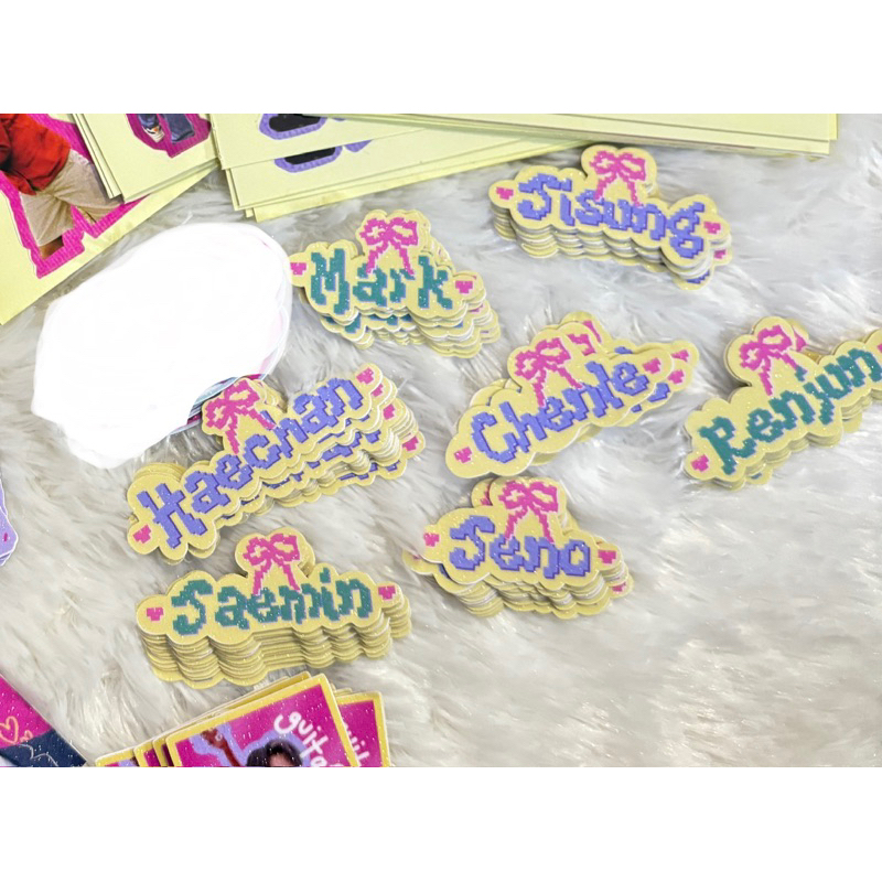 [bbyurinkle] Glitter Sticker Deco NCT DREAM Set — Mark Jeno Renjun Haechan Jaemin Chenle Jisung