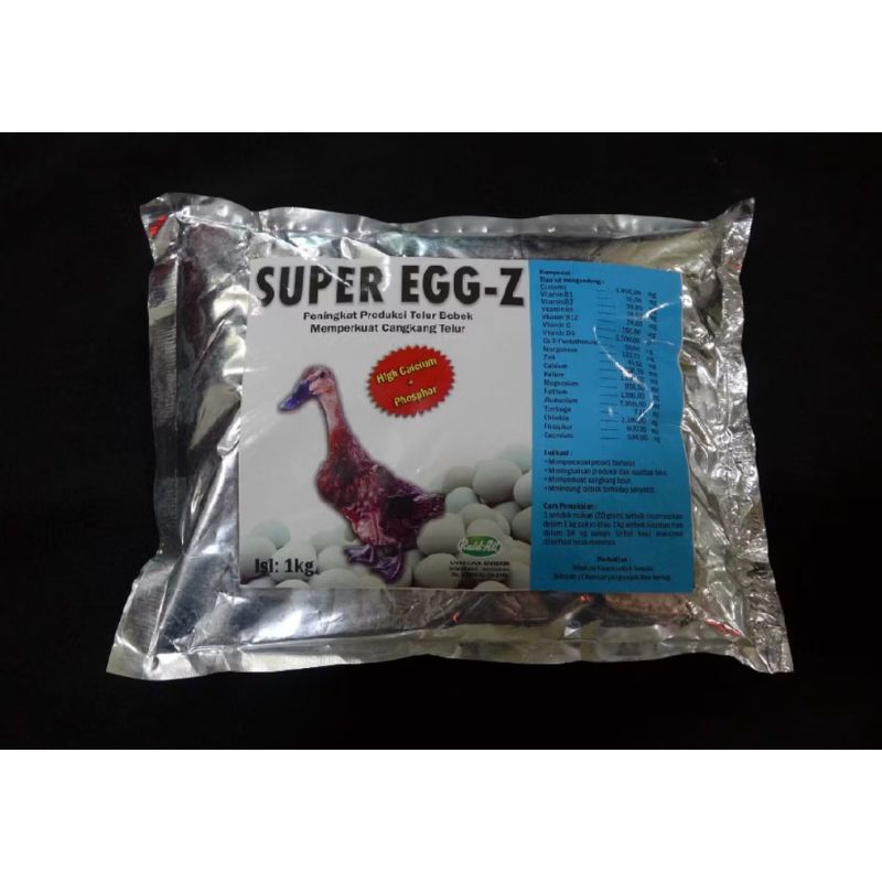 SUPER EGG-Z peningkatan produksi telur bebek memperkuat cangkang telur 1kg