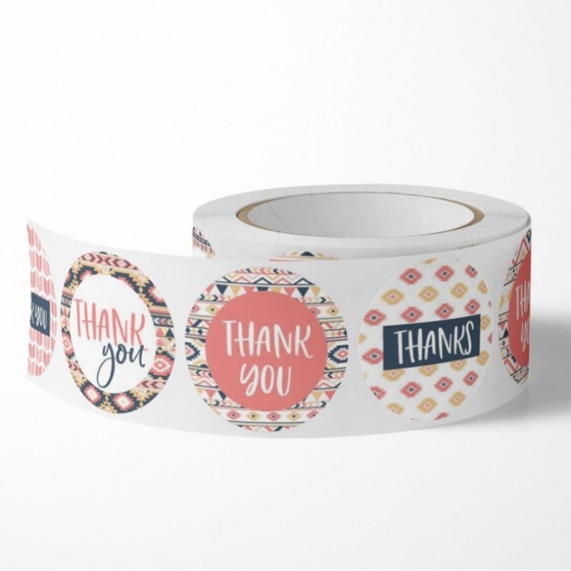

Sticker Thank You / Stiker Terima Kasih 1 roll