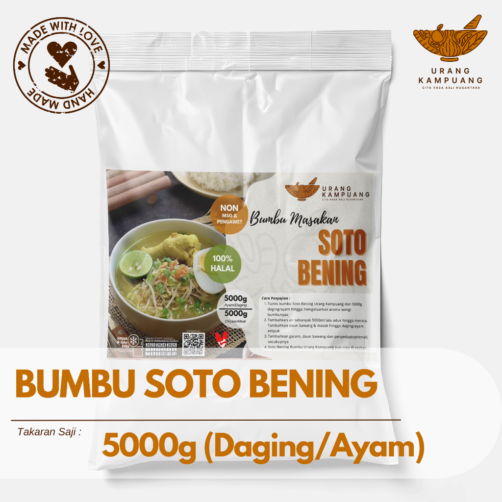 URANG KAMPUANG BUMBU SOTO BENING UNTUK 5KG AYAM/DAGING