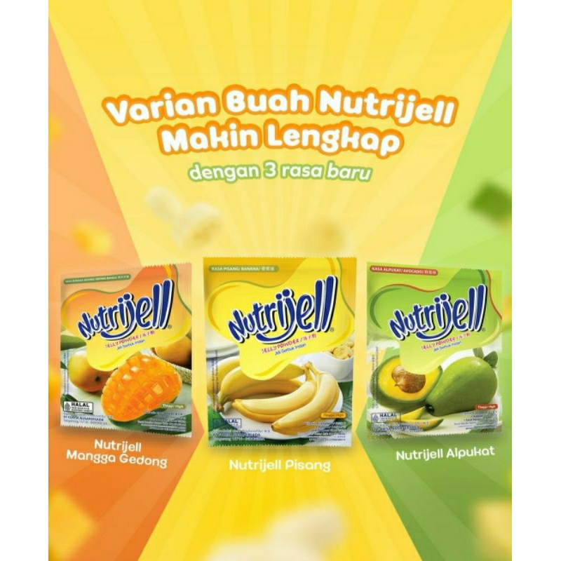 

Nutrijell Baru rasa Alpukat/Pisang/Mangga Gedong