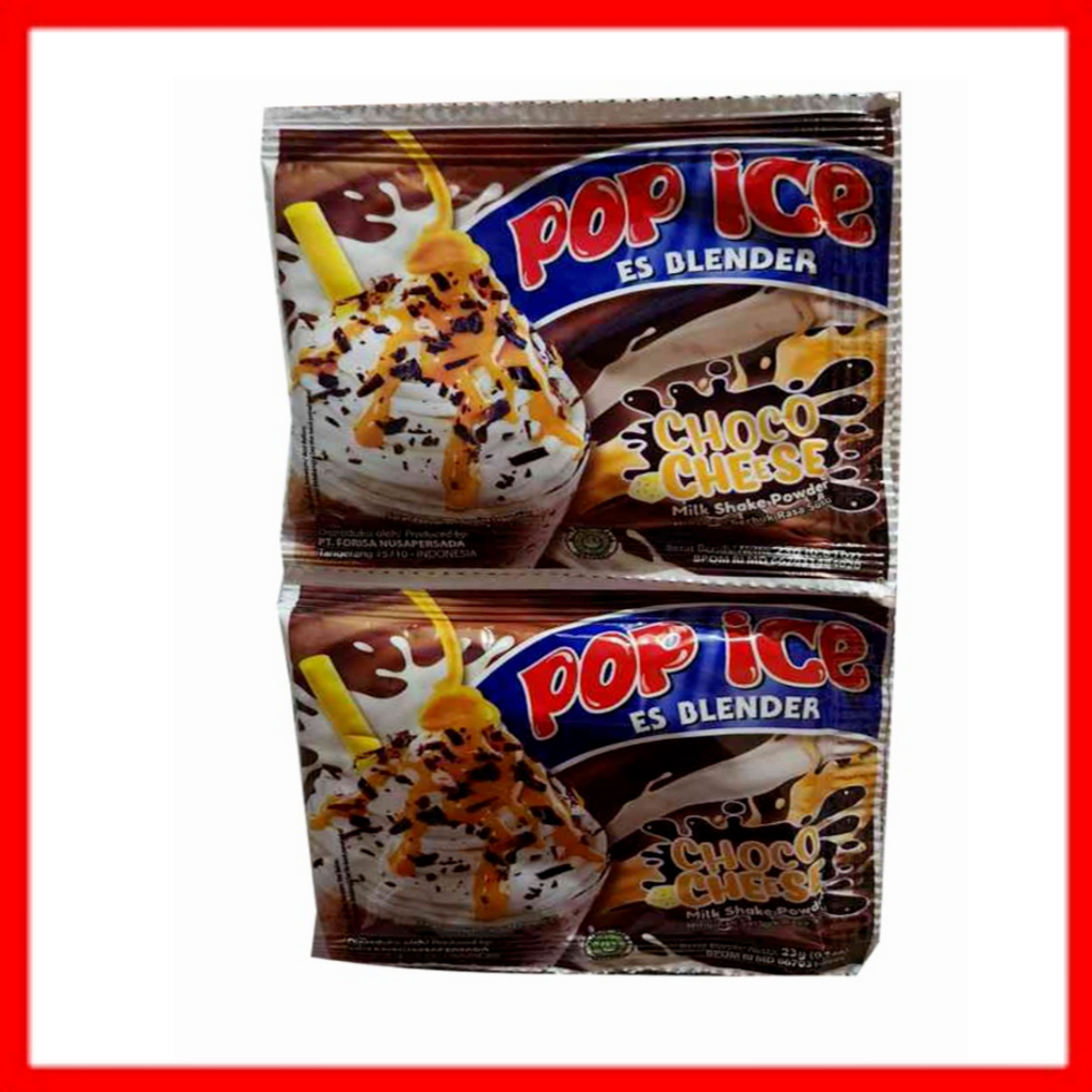 

POP ICE RASA CHOCO CHEESE RENCENG ISI 10 SACHET @ 25 GRAM