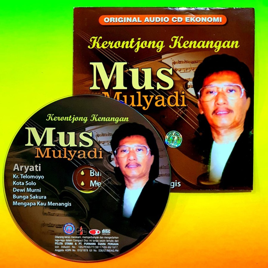 CD LAGU POP KERONCONG MUS MULYADI TERBAIK - CD LAGU KERONCONG ABADI MUS MULYADI - CD LAGU TEMBANG KE