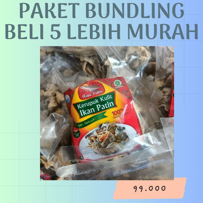 

Kerupuk Kulit Patin Bundling beli 5 lebih murah