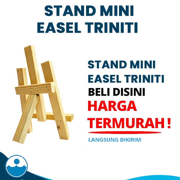 

CUCI GUDANG Painting Stand Easel Lukis Mini Kayu Standing Frame Canvas Melukis