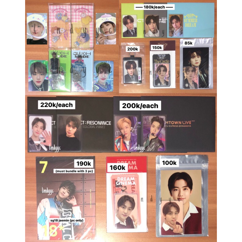 jaemin acrylic standee sanrio jaemin jaehyun / articket ar ticket foundation day the link the castle