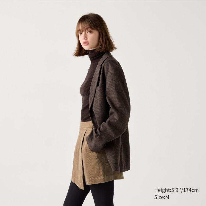 Women Rok Model Celana Korduroi Uniqlo | Corduroy Skort