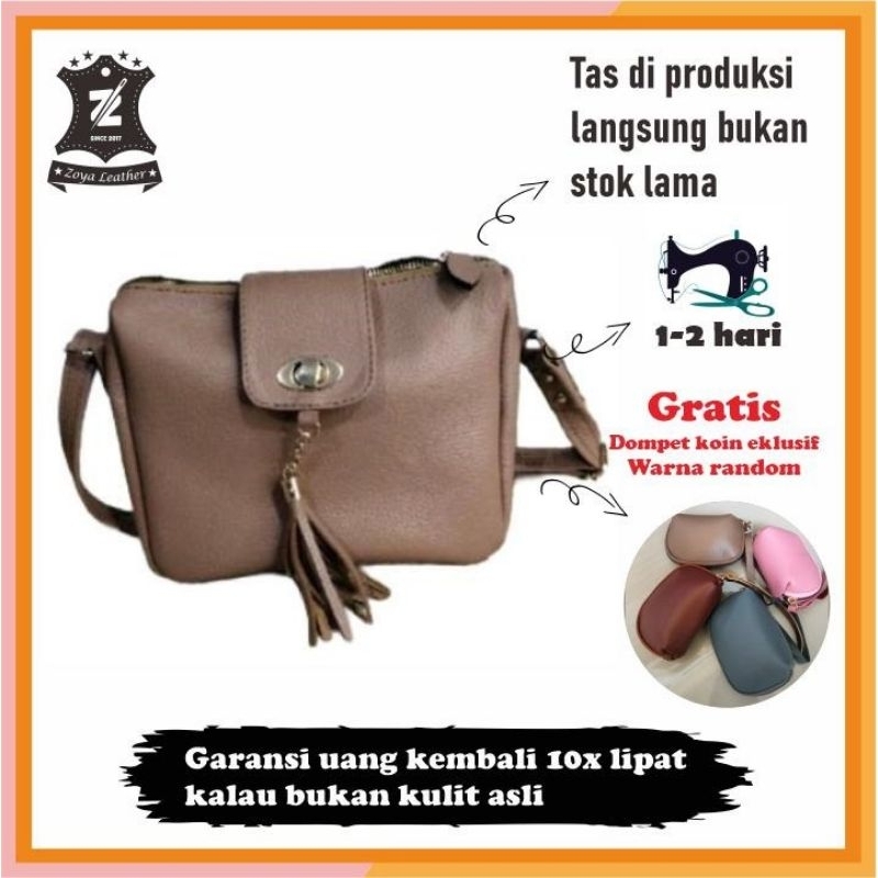 TAS WANITA KULIT ASLI PAPIRUT GARUT ORIGINAL