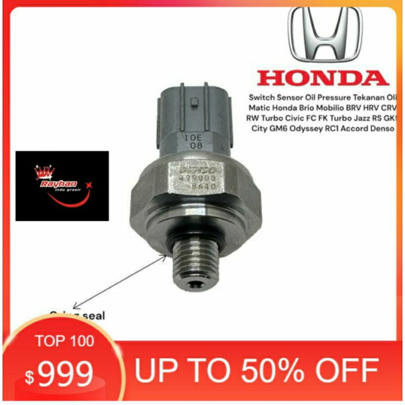 Sensor Switch Tekanan Oli Matic Honda Brio Mobilio BRV HRV CRV RW Turbo Civic FC FK Turbo Jazz RS GK