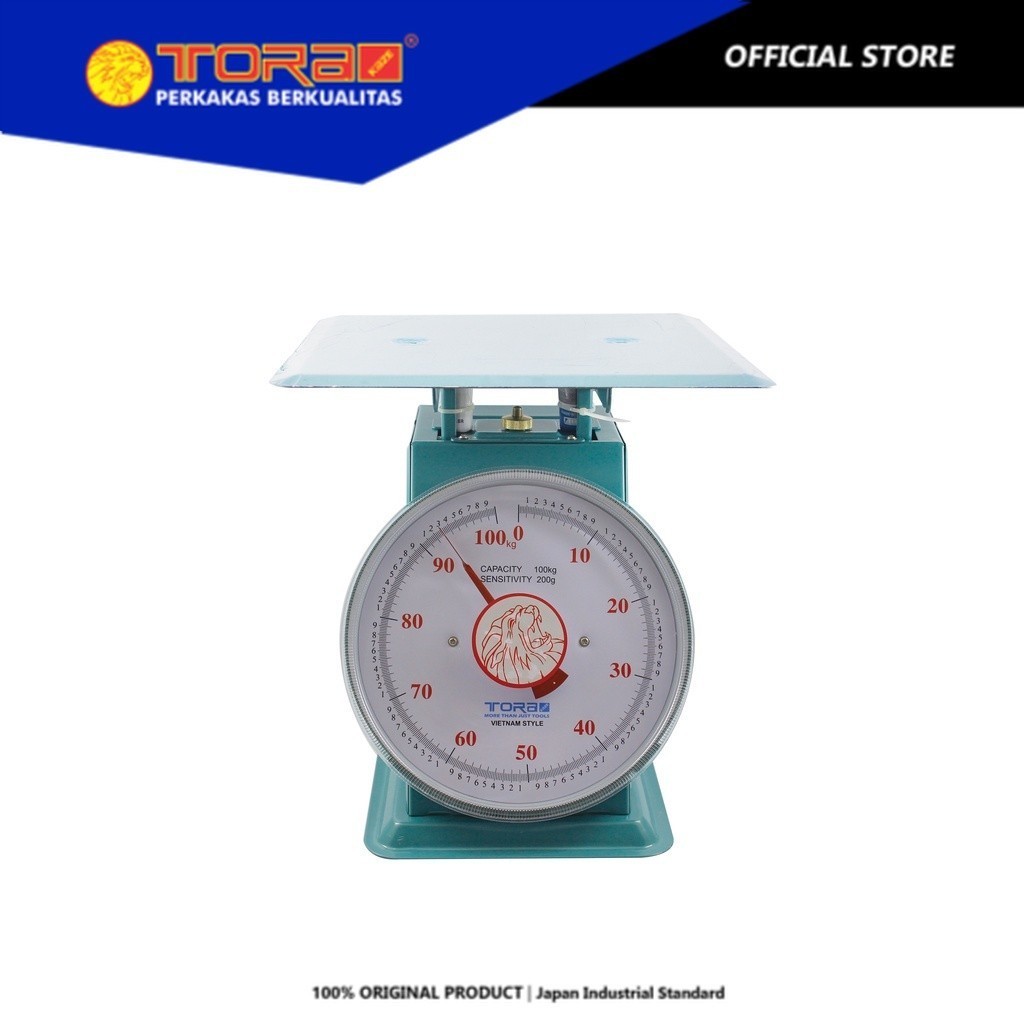 Timbangan-Duduk-Jarum-100Kg-Timbangan-Besi-Sea-Lion-i-Timbangan Manual Jarum Duduk Original CROWN 5K