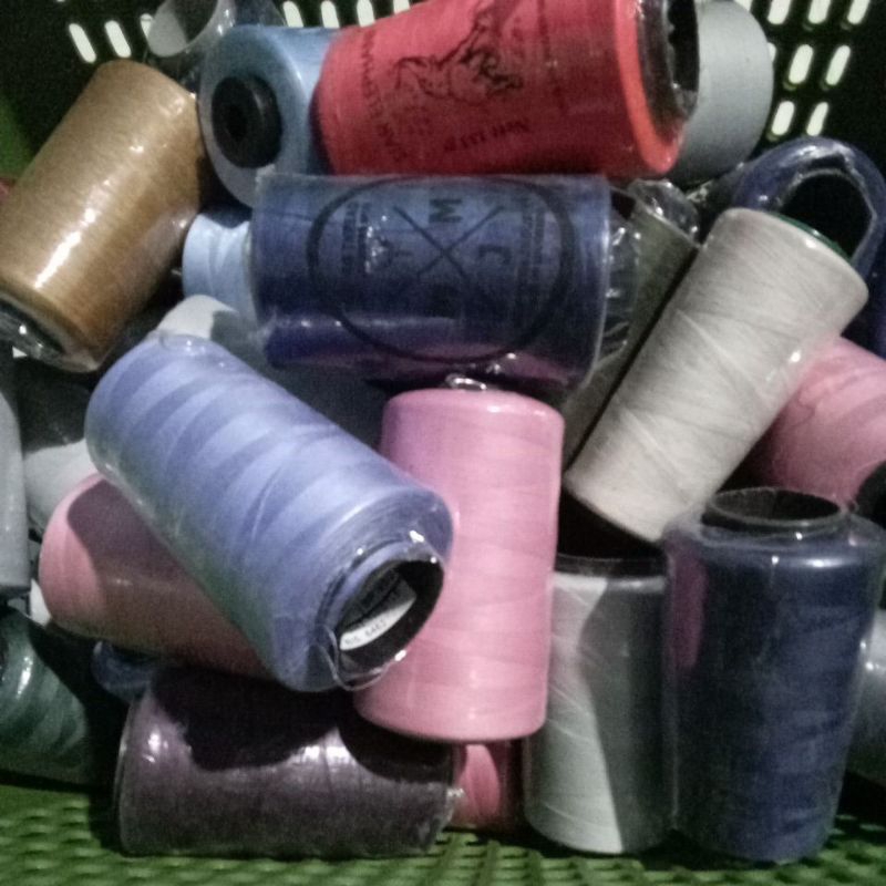 benang jahit kiloan 40/2 warna grade A (baru)