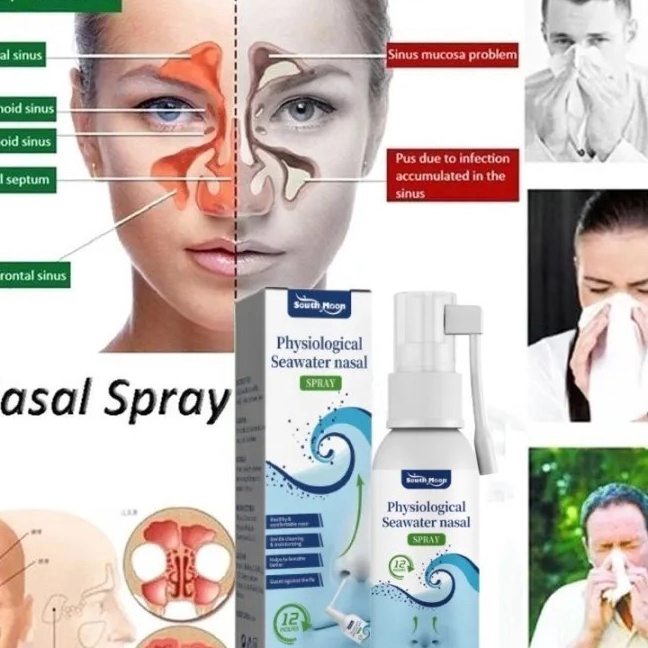 DIJAMIN MURAH Nasal Spray Semprotan Hidung Polip Hidung Air laut fisiologis Rhintis Spray Sinus Spra