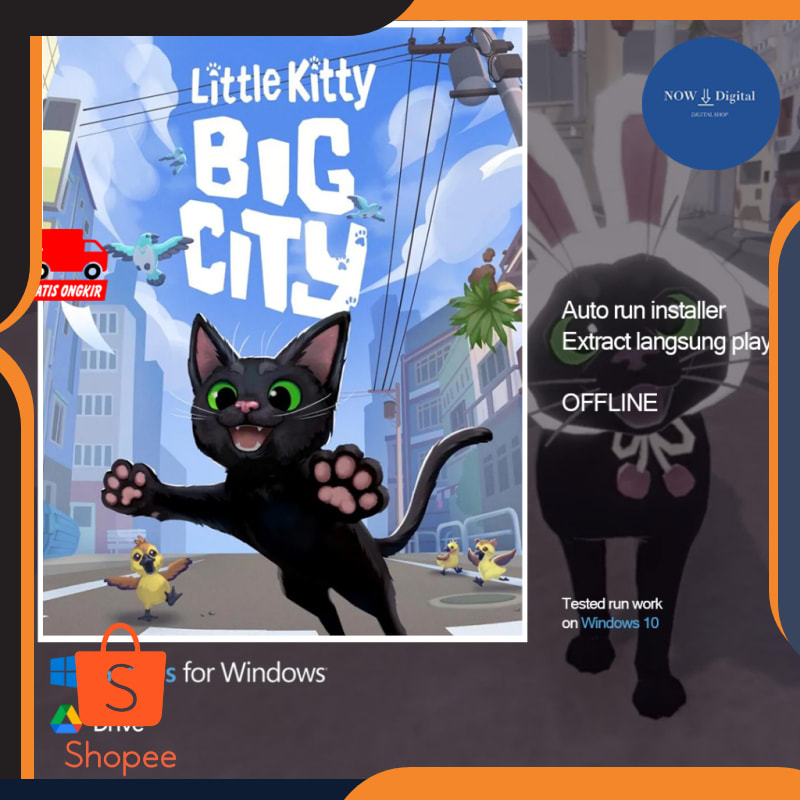 NOWDIGITAL Little Kitty, Big City - Game PC Casual Adventure Indie READY
