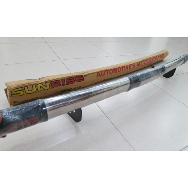 BEMPER BELAKANG AVANZA / XENIA 2004-2018 STAINLESS OVAL REFLEKTOR